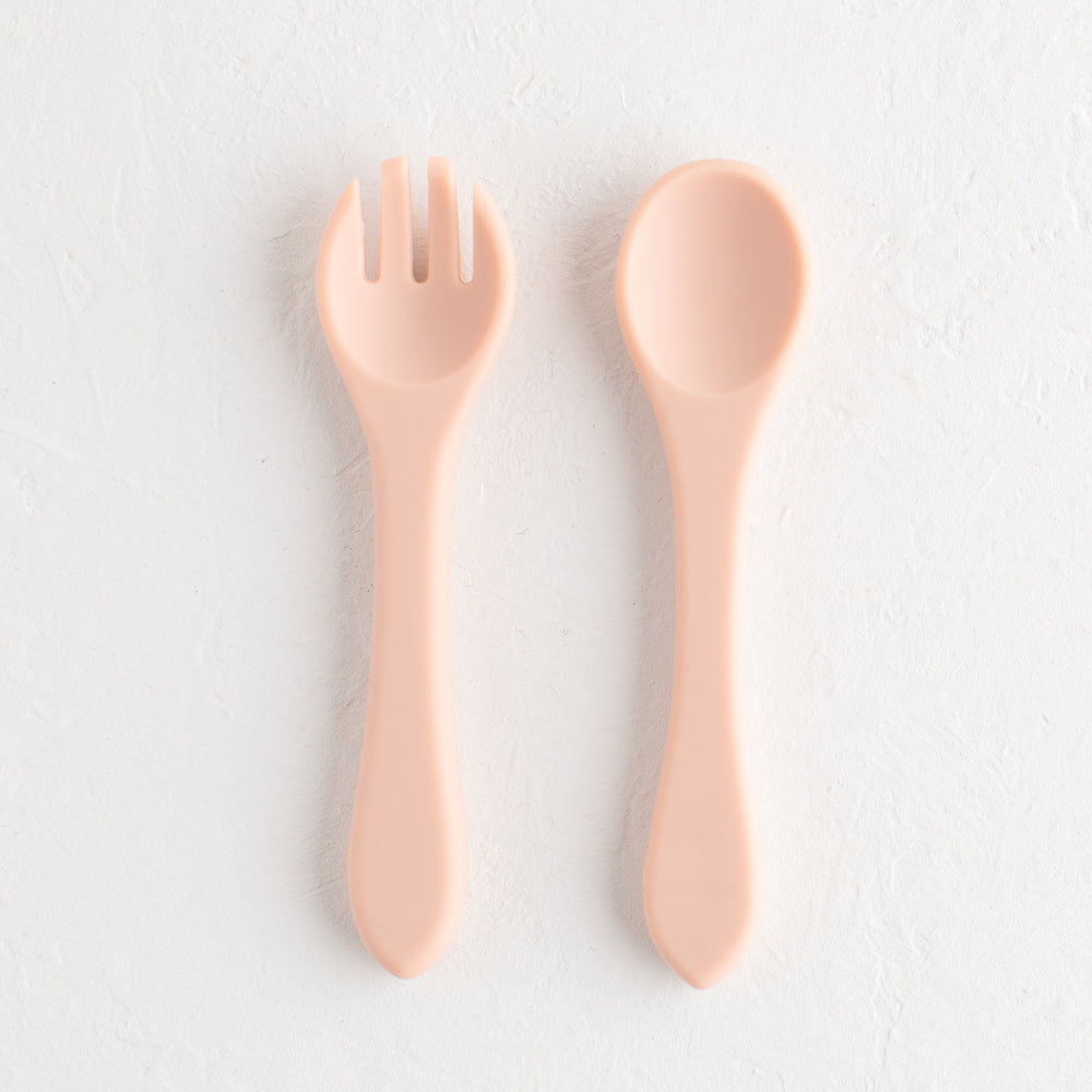 Baby Spoon - Silicone spoon and fork - Baby spoon and fork - Nestor Avenue