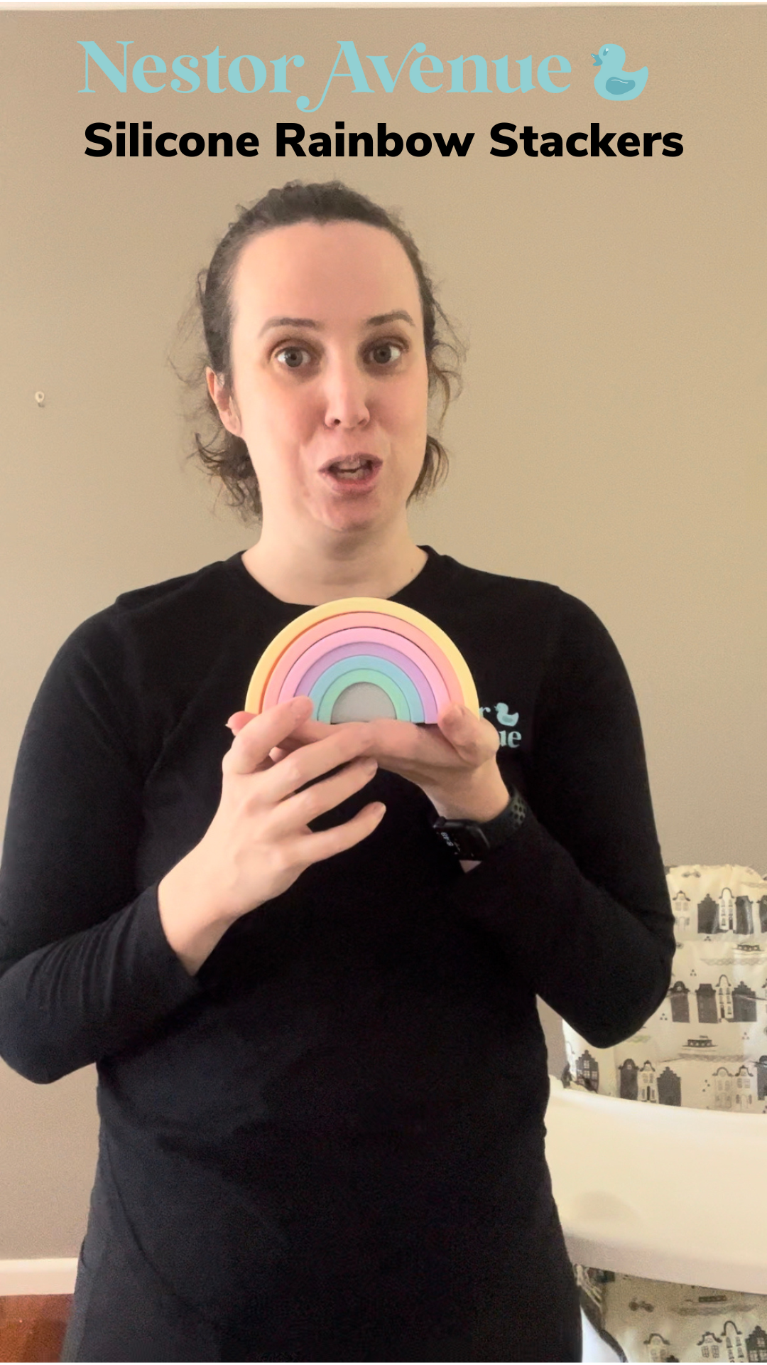 Silicone rainbow Stackers