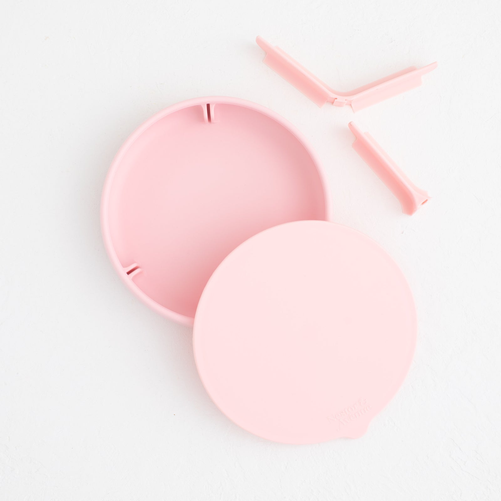 FlexiPlate: Silicone Suction Plate with Removable Divider & Airtight Lid