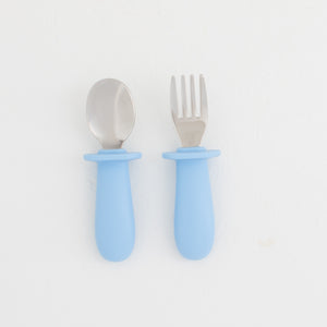 Toddler Stainless Steel Cutlery with Silicone Handles