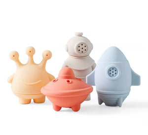 Silicone Bath Toys – Space Adventure Set (4-Pack)