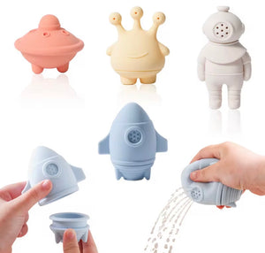 Silicone Bath Toys – Space Adventure Set (4-Pack)