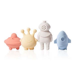 Silicone Bath Toys – Space Adventure Set (4-Pack)