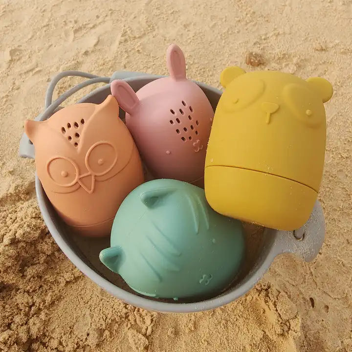 Silicone Bath Toys 4pcs