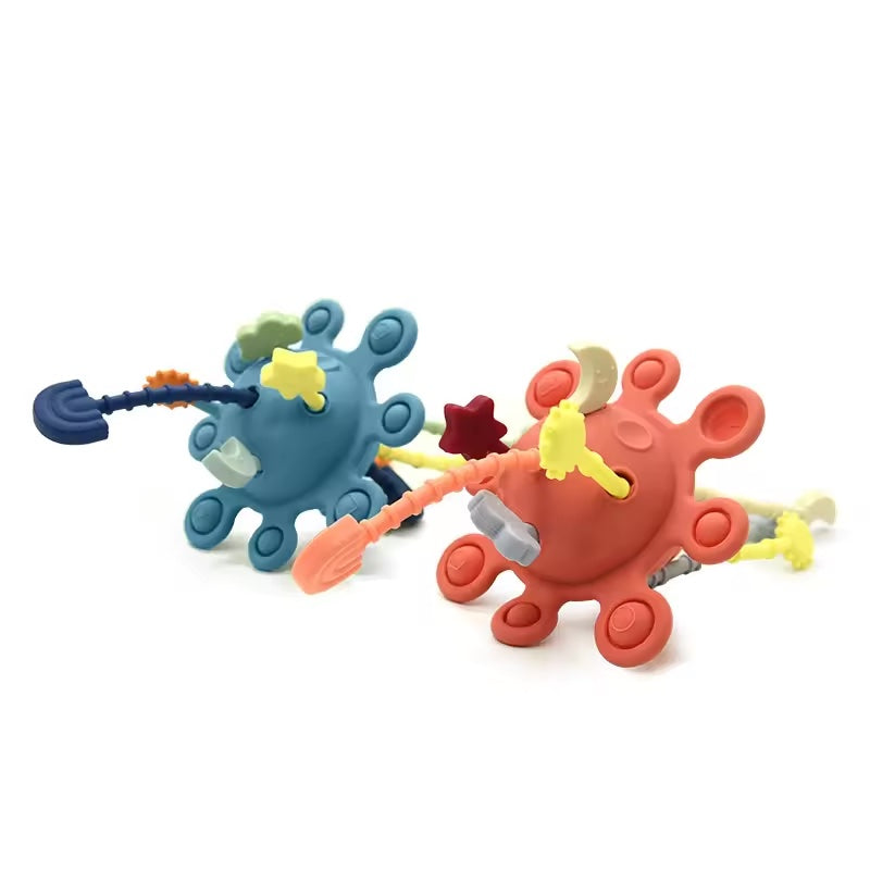Silicone Baby Pull Activity Toy