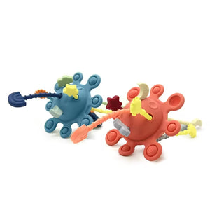 Silicone Baby Pull Activity Toy