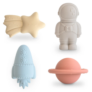Silicone Bath Toys – Space Adventure Set (4-Pack)