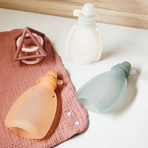 Reusable Silicone Food Pouches 3 x 120ml