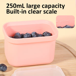 Silicone Freezer Storage Containers – 4 Pack (250ml each)
