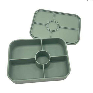 5 Section Silicone Lunchbox - Green