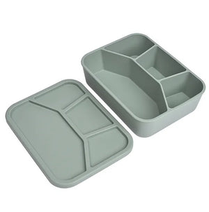 Silicone 4 Section Baby Lunchbox - Green