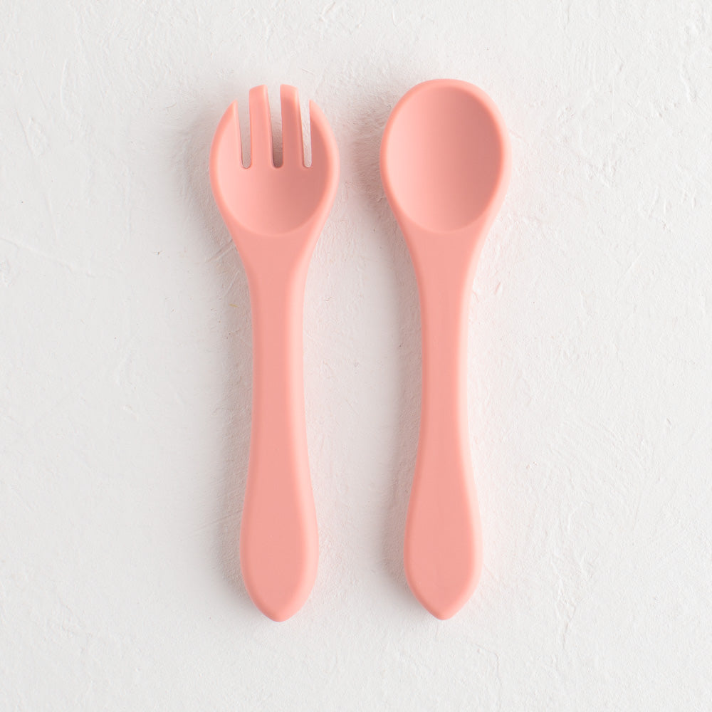 Baby Spoon - Silicone spoon and fork - Baby spoon and fork - Nestor Avenue
