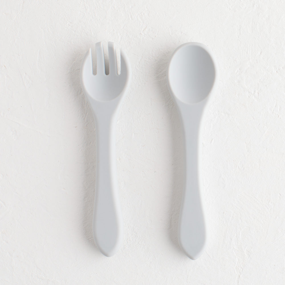Baby Spoon - Silicone spoon and fork - Baby spoon and fork - Nestor Avenue