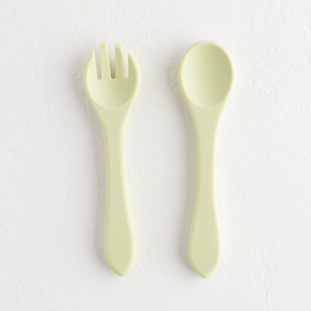 Baby Spoon - Silicone spoon and fork - Baby spoon and fork - Nestor Avenue