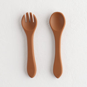 Baby Spoon - Silicone spoon and fork - Baby spoon and fork - Nestor Avenue
