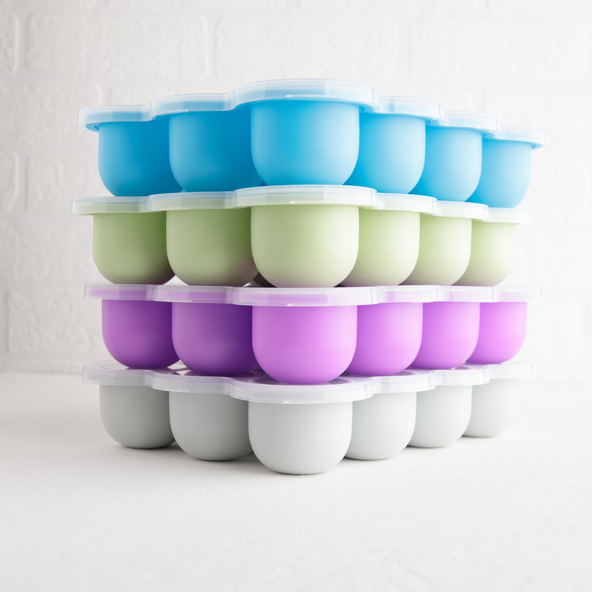Large Silicone Freezer Tray with Lid Quick and Easy Freezing