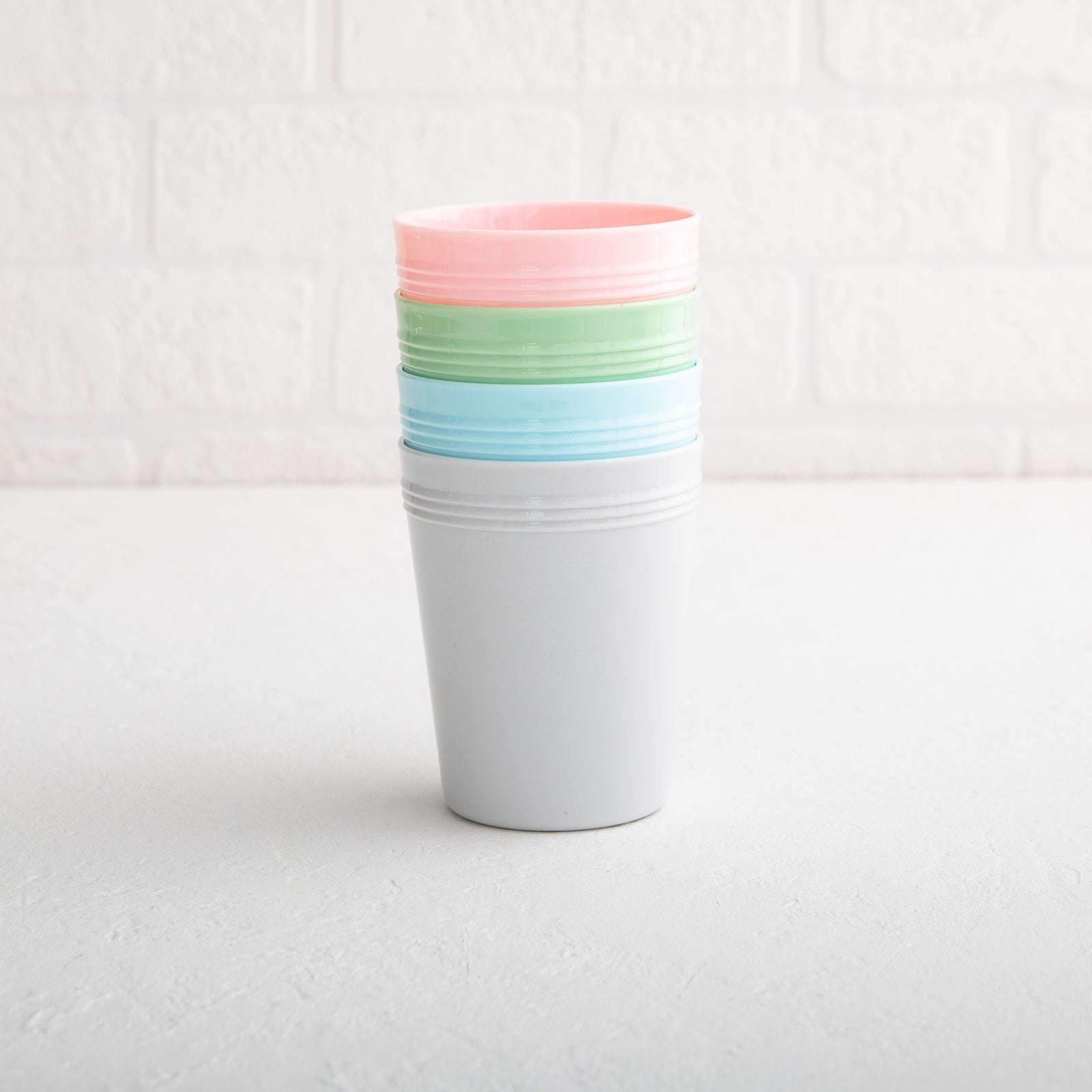 Recycled Plastic Cup for Toddlers - Eco-Friendly Cup - Nestor Avenue. Stacked.